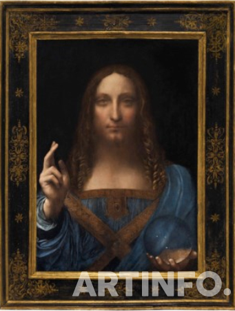 2017년 크리스티 뉴욕 'Post-War & Contemporary Art Evening Sale에서 $450,312,500에 낙찰된 레오나르도 다 빈치(1452-1519)의 'Salvator da Mundi'. (사진=크리스티 뉴욕)