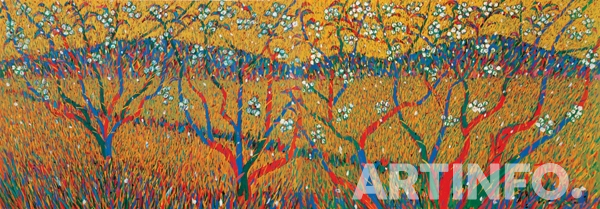 이대원, '농원'. Oil on Canvas, 112X 324 cm, 1994.(사진=갤러리현대)