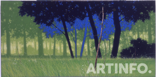 주태석, '자연, 이미지'. 65x130cm, 2008.