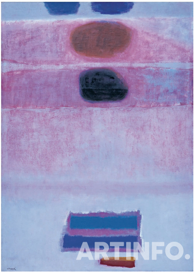 김환기,'남동풍 24-Ⅷ-65'.oil on canvas,178×127cm, 1965.(사진=K옥션)