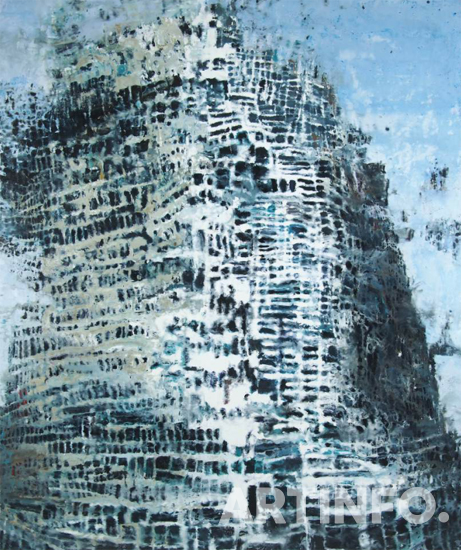 필립 꼬네, 'Termitary tower'. wax painting on canvas, 180×150cm, 2017.(사진=조현화랑)