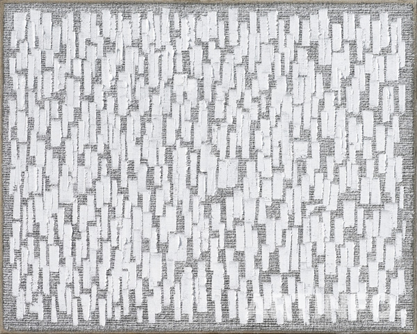 하종현, 'Conjunction 16-386'. Oil on hemp cloth, 130 x 162 cm, 2016. (사진=Sang Tae Kim, 제공=국제갤러리)