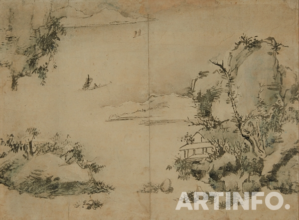 작가 미상(傳최북), 31x50cm,먹, 1700년대.(사진=한원미술관)