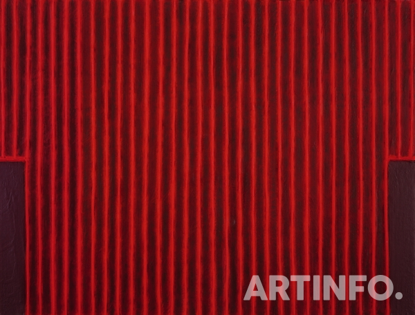 박서보, ‘묘법’. 39.5×51.7cm, Pigment print, 2015.
