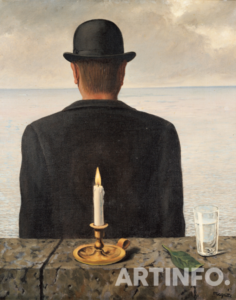 르네 마그리트(René Magritte 雷內·馬格利特), 'Le Chant des Sirènes'., oil on canvas,46×38cm, 1953.(사진=서울옥션)