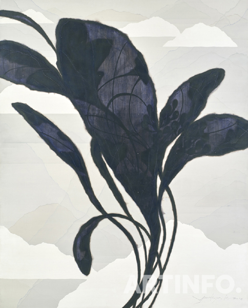 김연규, 'Botanical Subject-1941'. 162 x 130cm, Acrylic on canvas, 2019.